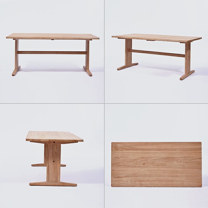 ダイニング家具 ダイニングテーブル 140cm ロータイプ テーブル単品 木製 チーク 無垢材 シンプル おしゃれ 北欧 ナチュラル インテリア テイスト 家具 レストラン カフェ