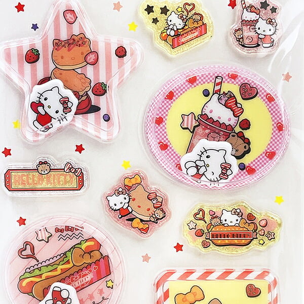 サンリオ ハローキティ カプセル＆ラメシール 文具 Sanrio