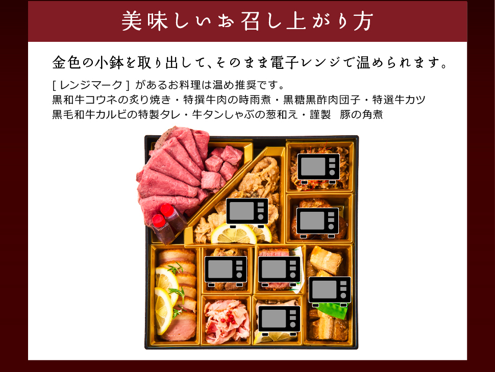 おせち 2027 肉おせち 【豊楽】 2～3人前 1段 冷蔵 【送料無料(一部地域除く】