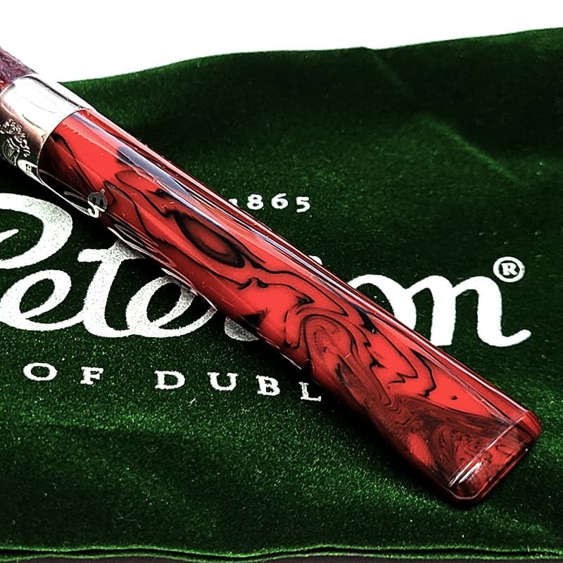ピーターソン パイプ アイリッシュハープ 701 フィッシュテール シルバーマウント サンドブラスト Peterson スターリングシルバー 高級 タンカード パイプ本体 ブラウン おしゃれ アイルランド かっこいい 喫煙具 メンズ ギフト プレゼント