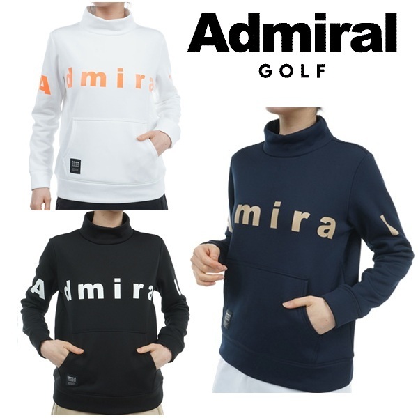 アドミラル ゴルフ レディース ロゴ モックネック スウェット ADMIRAL GOLF ADLA477 秋冬モデル お誕生日祝い お祝い 記念品 30代 40代 50代 60代 母の日 お母さん 還暦祝い 敬老の日 彼女 人気プレゼント プレゼント