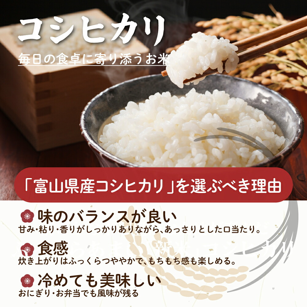 富山県産 コシヒカリ【内容量が選べる5kg~30kg】雑穀米本舗  富山県 選べる 白米  令和8年産 単一原料米 送料無料 精米工場からの直送品