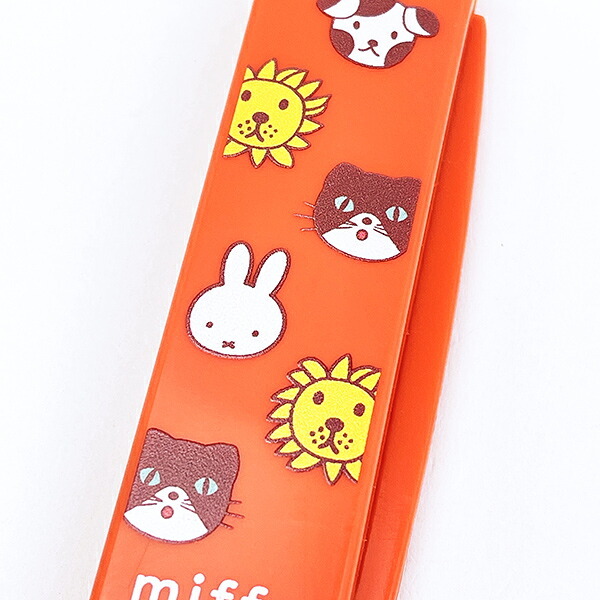ミッフィー miffy コーム＆ミラー オレンジ カラフルサガラ 日本製