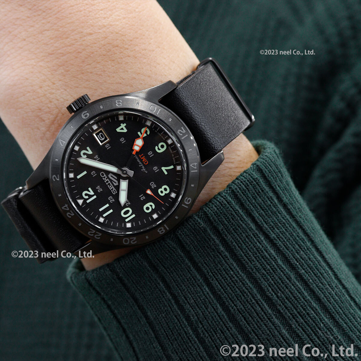 セイコー SEIKO5スポーツ ブラックアトラス 自動巻き時計 SEIKO 