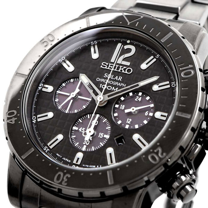 SEIKO 腕時計 セイコー 時計 ウォッチ ソーラー クロノグラフ 100M防水 メンズ SSC225P1 海外モデル [並行輸入品]