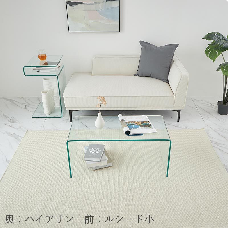 センターテーブル ガラステーブル ローテーブル おしゃれ テーブル リビングテーブル カフェテーブル かわいい サイドテーブル 一人暮らし 透明 リビング 強化ガラス 韓国風 北欧 幅80cm 幅90cm クリア クリアテーブル つくえ 新生活