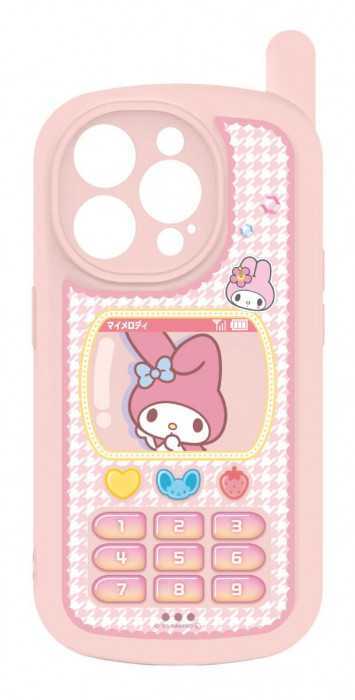 iPhone15Pro ケース サンリオ マイメロディ レトロ ガラケー風 カバー TPU ソフトケース キャラクター かわいい おしゃれ アイフォン15プロ アイホン 保護 スマホケース サンリオ正規ライセンス品