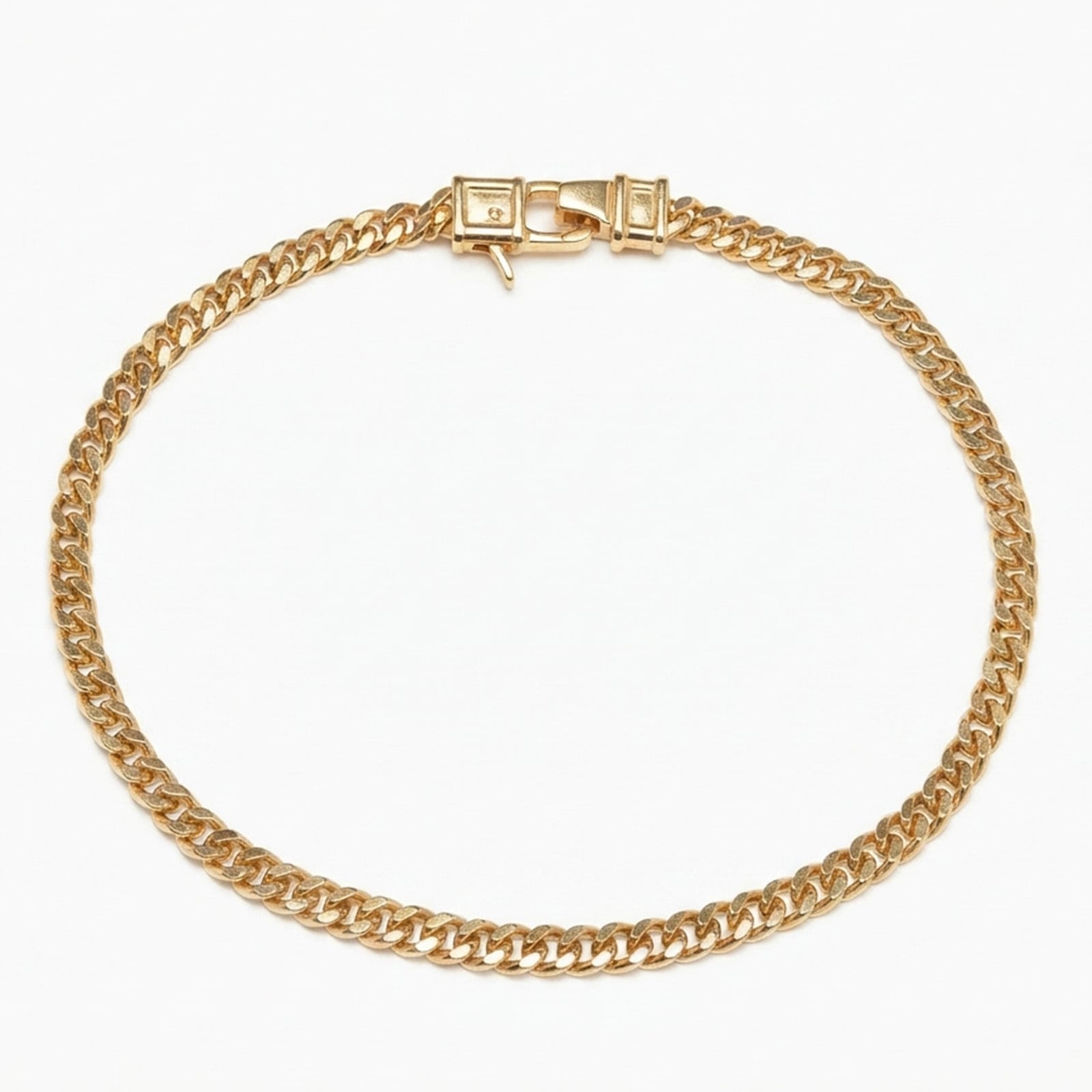【ラッピング無料】TOMWOOD トムウッド Curb Bracelet M Gold 100258 カーブブレスレット ゴールド シルバー925 18Kメッキ 6.5 7 7.7インチ ギフト