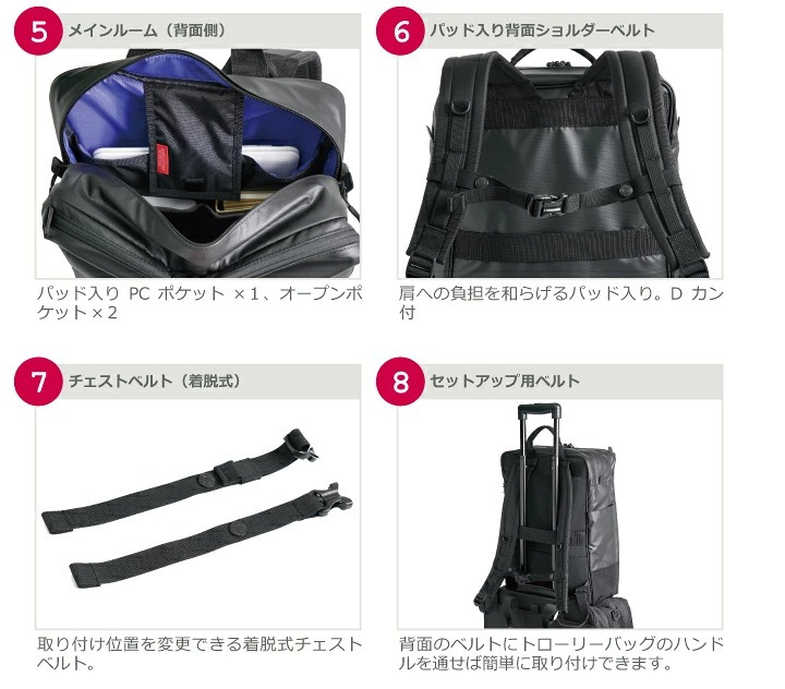 マンハッタンパッセージ メーカー直営 #3315 リュックサック/バックパック B4対応 18L 高耐水生地 MANHATTAN PASSAGE ギフト プレゼント