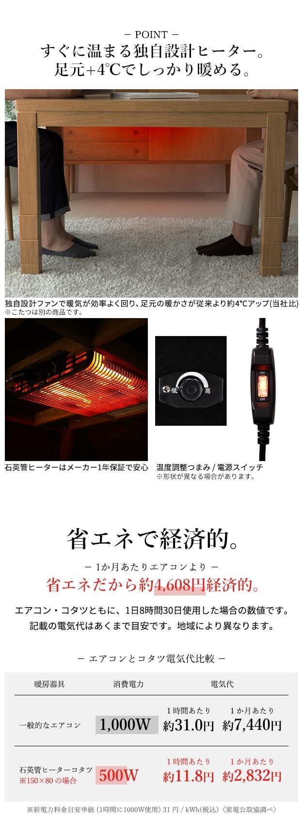 パワフルヒーター-高さ調節機能付きダイニングこたつ〔アコード〕 80x80cm+専用省スペースこたつ布団 2点セット SAI 彩 コタツ 正方形 ダイニングテーブル リビング 布団セット 掛け布団 ハイタイプこたつ ファン付き おしゃれ 北欧 ブラウン