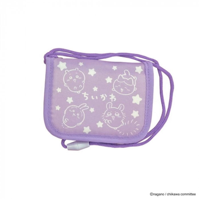 【1月20日入荷分予約受付中】 ちいかわ キッズウォレット 子供用財布 モモンガ パープル 二つ折り 財布 こども用 女の子 男の子 キャラクター グッズ 雑貨 小銭入れ カードポケット付き プレゼント ギフト
