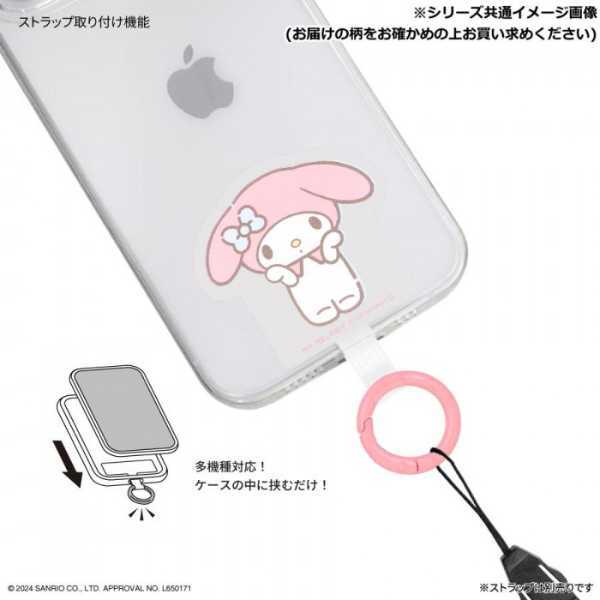 サンリオ マルチリングプラス シリコンブレスレット クロミ KU スマホ 落下防止 リング ストラップ ホルダー 挟むだけ キャラクター グッズ アクセサリー 携帯 スマートフォン iPhone Android サンリオ正規ライセンス品