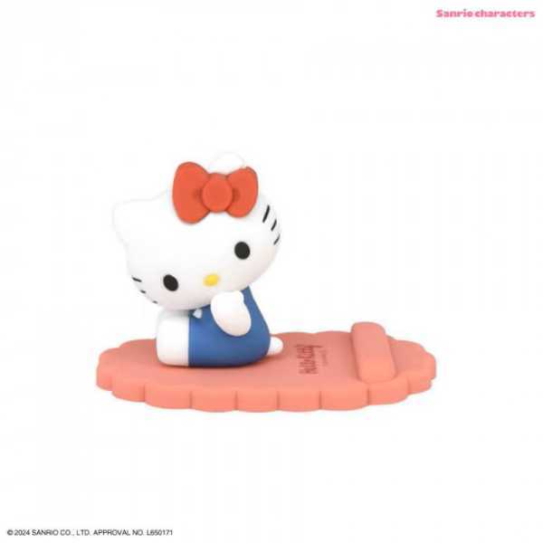ハローキティ スマホスタンド マスコット 卓上 可愛い サンリオ キャラクター グッズ 雑貨 携帯置き スマホホルダー 動画視聴 シリコン製 おしゃれ プレゼント ギフト サンリオ正規ライセンス品