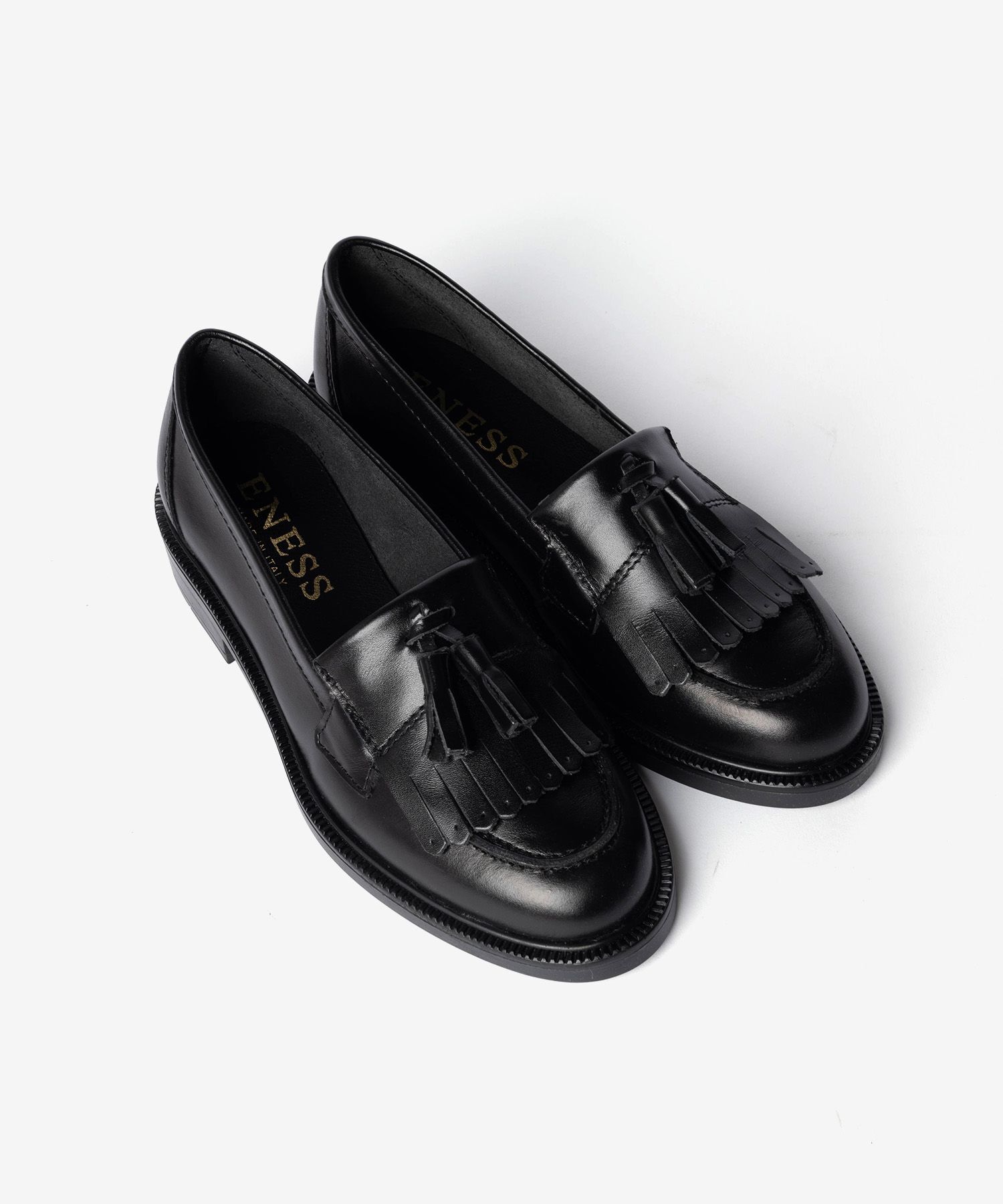 【正規品】 エネス ENESS KILT TASSEL LOAFERS キルト タッセル ST-4820 ローファー レザー レディース シューズ