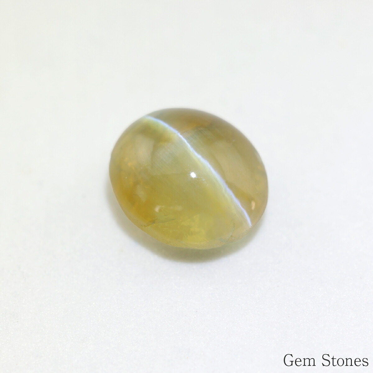 クリソベリルキャッツアイ 3.386ct ルース 宝石 裸石 クリソベリル ブラウン イエロー キャッツ ネコ ジュエリー オリジナル 制作 コレクション 誕生石 10月 記念 お守り 誕生日