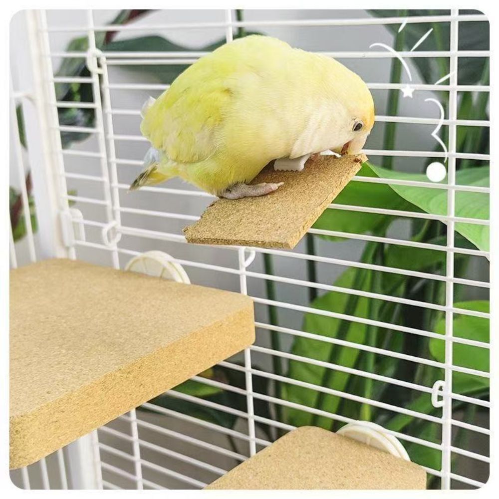 インコ かじり木 かじりパッド 15枚セット コルク 小鳥 鳥 おもちゃ ケージ用品 くちばしケア ストレス解消 噛む おもちゃ 固定クリップ付き セキセイインコ オカメインコ 文鳥 小動物