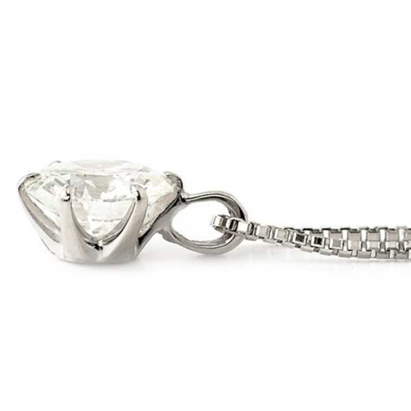 ダイヤモンド ネックレス 一粒 プラチナ Pt900 0.5ct 6本爪 Hカラー SI2クラス Goodカット 鑑定書付き ペンダント レディース シンプル アクセサリー 記念日 誕生日 ギフト