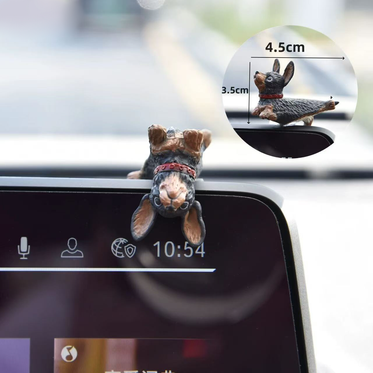 犬 置物 5個セット かわいい ミニチュア ドッグ オブジェ カートゥーン デスク 飾り 車内アクセサリー パソコン モニター 卓上 インテリア 雑貨 オフィス プレゼント