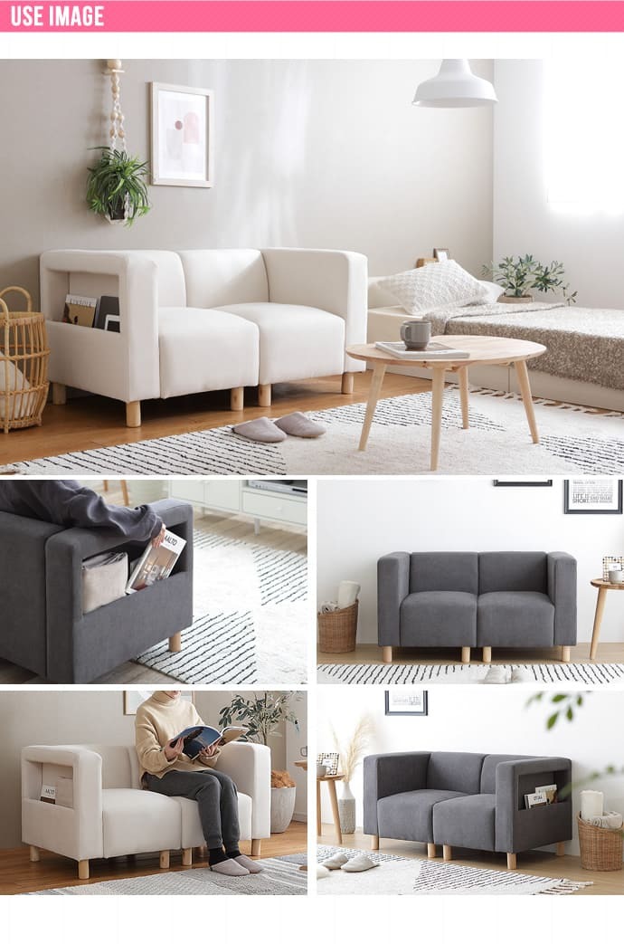 ソファ 座椅子 2人掛けワンルームでも無理なく置けるコンパクトサイズ♪2P 布地 2人用 sofa レトロ ミッドセンチュリー リビング 椅子