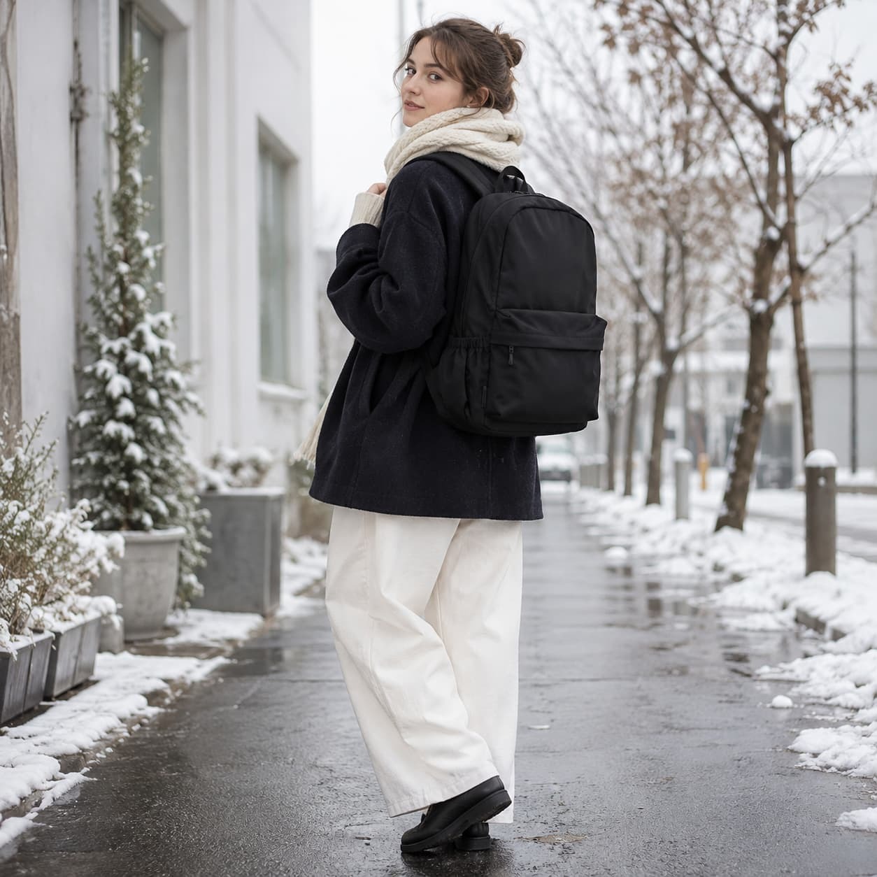snowpeak Everyday Use Backpack リュック 大容量 普段使い ビジネス 通勤 使いやすい シンプル レディース メンズ ギフト プレゼント ブラック ac25su402