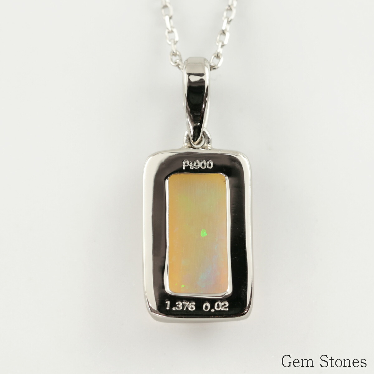オパール ネックレス 1.376ct ダイヤモンド プラチナ Pt900 ペンダント シンプル エレガント 上品 レディース 宝石 ダイヤ 一粒 一石 ジュエリー 10月 誕生石 プレゼント
