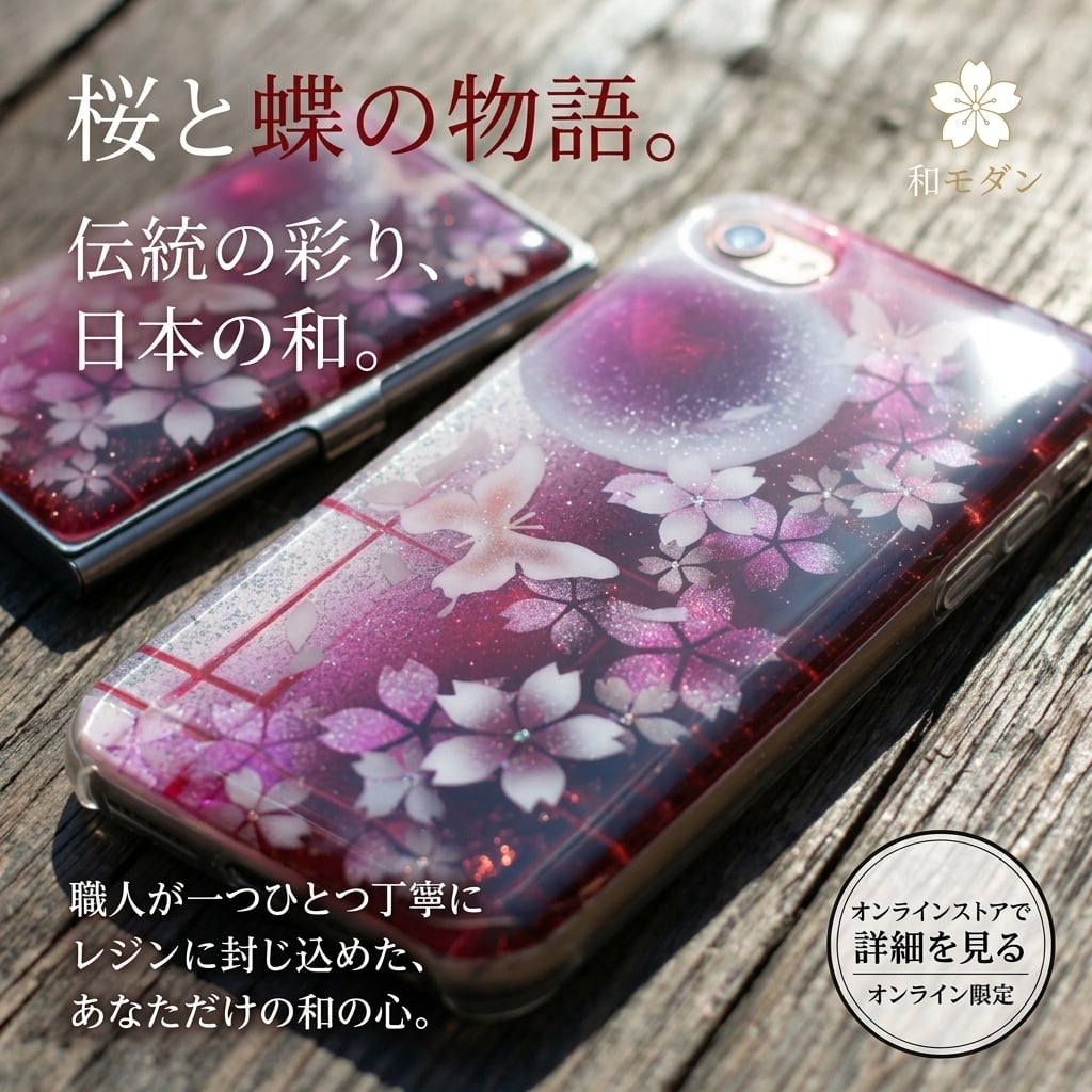 【全機種対応】スマホケース『雨』名入れ 送料無料 和柄 和風 桜 職人 伝統工芸 ハンドメイド ハードケース 手帳型 iPhone 17 Xperia AQUOS Android 各機種対応
