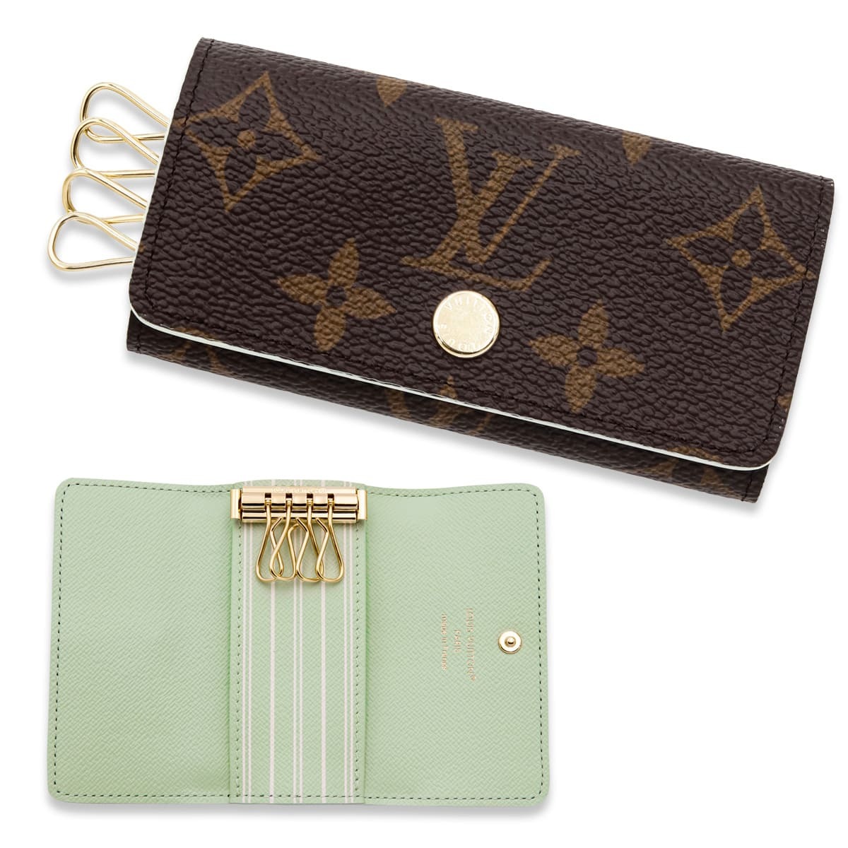 ルイヴィトン キーケース ミュルティクレ4 M2A364 モノグラム ミンティ 4連キーケース レディース メンズ LOUIS VUITTON ルイ・ヴィトン ブランド キーホルダー 鍵入れ 新品 正規品 誕生日プレゼント ギフト 女性 男性