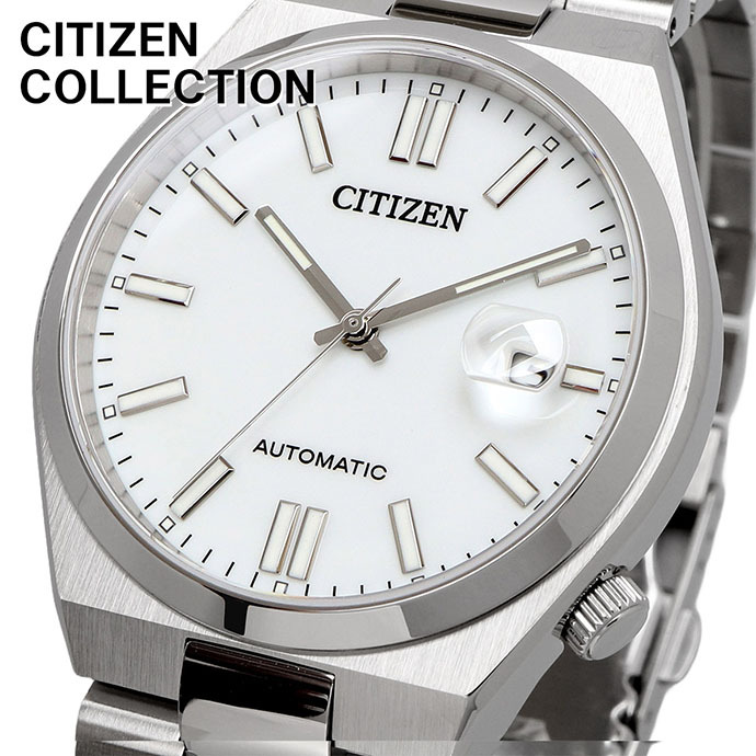 CITIZEN 腕時計 シチズン 時計 ウォッチ シチズン コレクション TSUYOSA Collection ツヨサ コレクション 自動巻き メカニカル ホワイト メンズ NJ0150-81A [並行輸入品]