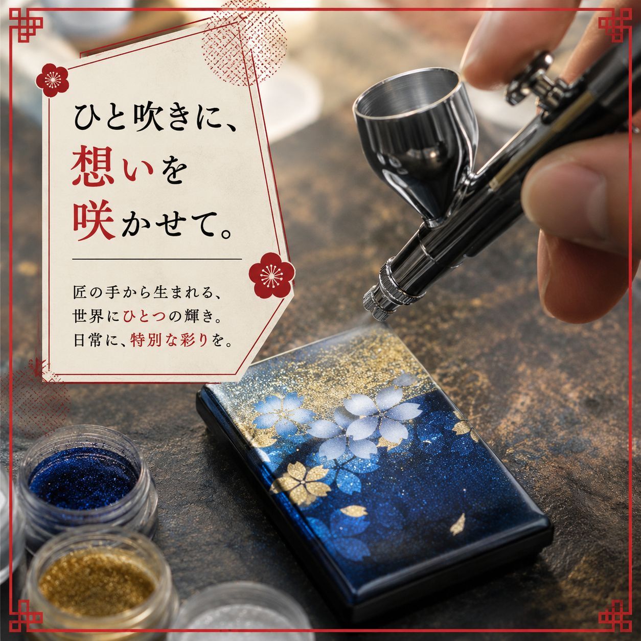 匠の技！和柄ペアMINTIAケース「可」ミンティア フリスク 名入れ 職人 手作り ハンドメイド 送料無料 伝統工芸 桜 和モダン 和風 和雑貨 ギフト プレゼント