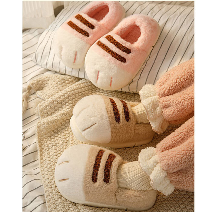 ルームシューズ もこもこ 通販 かわいい スリッパ 猫 室内スリッパ 室内履き ルームスリッパ 暖かい あたたかい ねこ 猫の爪 滑り止め 柔らか ふんわり 保温 防寒 前詰まり 猫スリッパ ふわふわ 秋 冬 可愛い レディース メンズ 新生活 来客用