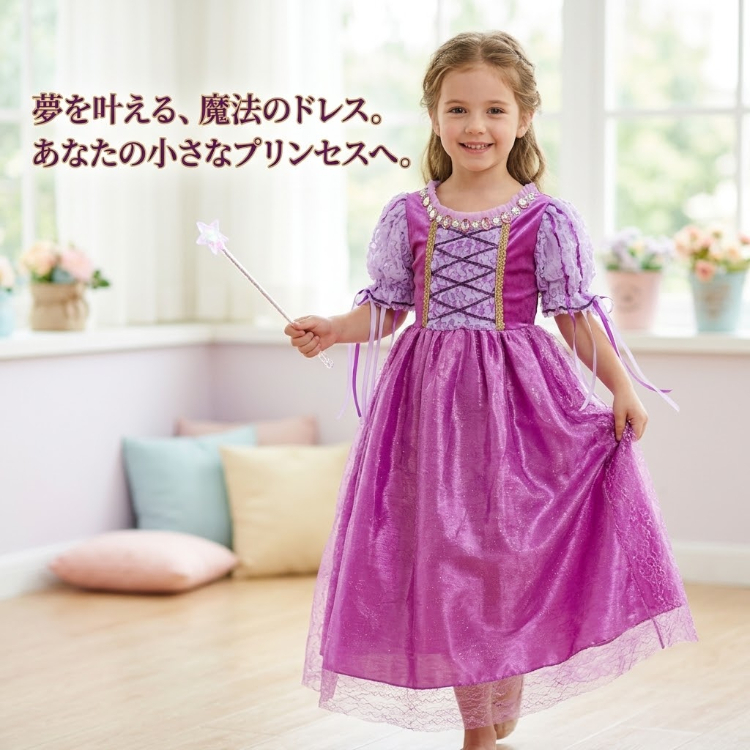 ハロウィン 衣装 子供 ドレス キッズドレス 子供 ドレス コスプレ 衣装 子供 お姫様 ワンピース 女の子 ハロウィン衣装 キッズ クリスマス　X'mas ワンピース 【袖付け】【3点セット】