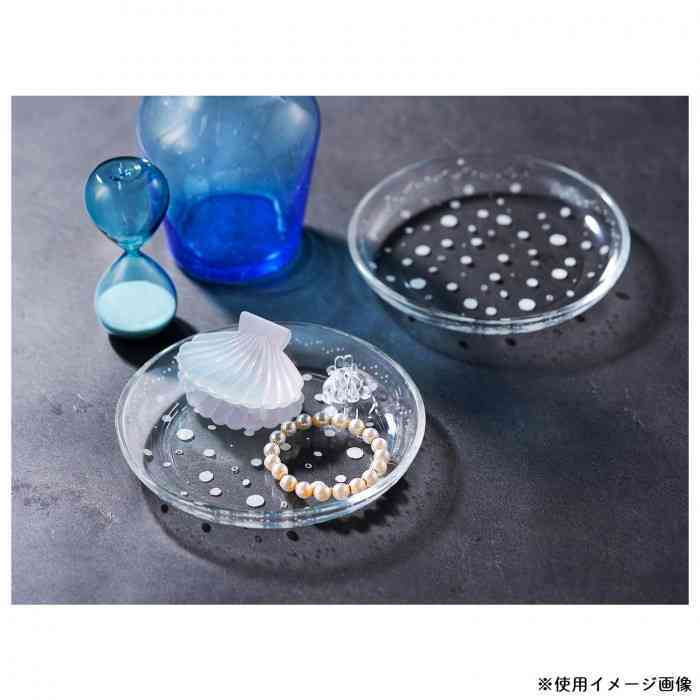 クラゲ ガラスプレート 小皿 タコクラゲ 皿 プレート おしゃれ 透明 リアル 模様 涼しげ 海洋生物 雑貨 キッチン用品 料理 盛り付け インテリア雑貨 食器 セトクラフト