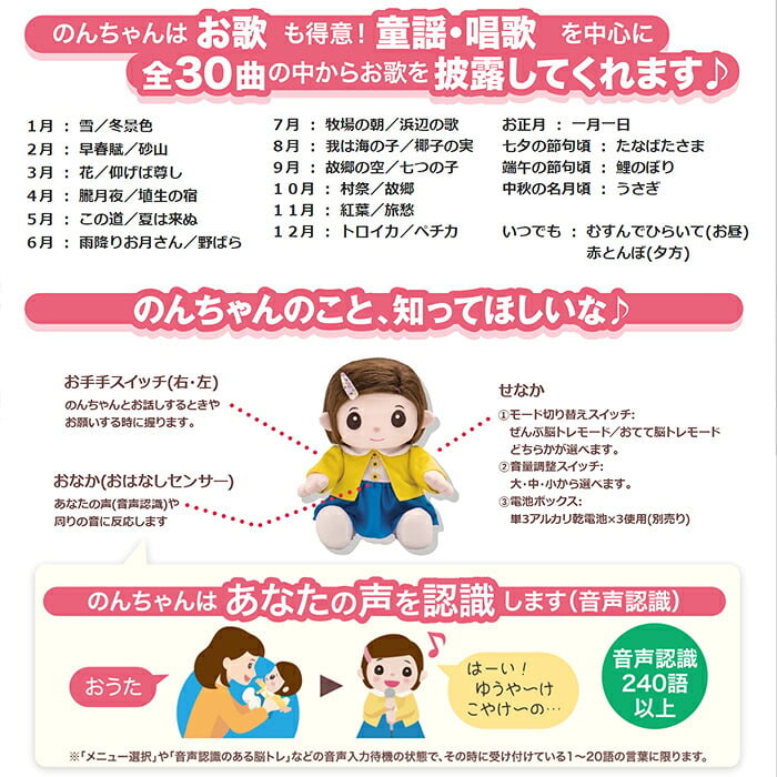 【送料無料・包装無料】ものしりパートナー いっしょに脳トレ おりこうのんちゃん おしゃべり人形で脳トレ / ギフト 敬老の日 クリスマス 誕生日 父の日 母の日 プレゼント長寿祝い 還暦 古希 喜寿 傘寿 米寿 卒寿 白寿