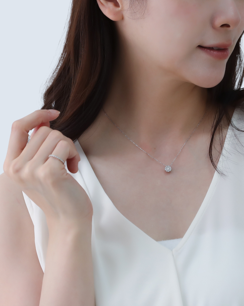 ダイヤモンド ネックレス 取り巻き 0.20ct K18 18K 18金 プラチナ ダイヤ 女性 レディース 誕生日 記念日 結婚記念日 錫婚式 10年 プレゼント ギフト 誕生日プレゼント 自分へのご褒美 フォーマル 20代 30代 40代 50代 60代 妻 彼女 ゴールド ホワイトゴールド ピンクゴールド イエローゴールド ダイヤ アクセサリー アレルギー対応 金属アレルギー 10yd