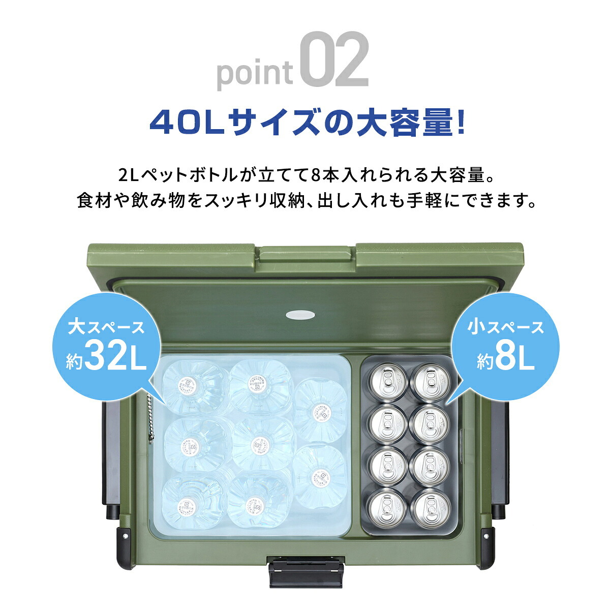 車載冷凍冷蔵庫 40L TOHO RLC-CF40 コンプレッサー式 -20℃～10℃ 温度調節 冷蔵 冷凍 AC DC 両電源対応 サブ冷蔵庫 ポータブル冷蔵庫 2Lペットボトル8本 車載 キャンプ アウトドア 車中泊 レジャー 家庭用 メーカー直送