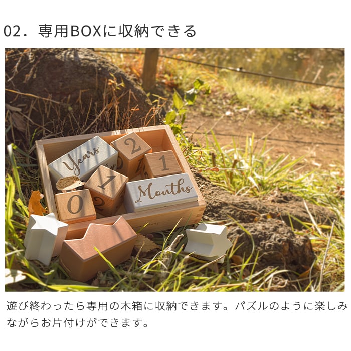 amanoppo あまのっぽ coccole story コッコレストーリー | ココリー エドインター 積み木 つみき ブロック 月齢フォト マタニティフォト アニバーサリー 誕生日 記念 写真 知育 玩具 おもちゃ トイ 木製玩具 木製 カレンダー くすみカラー 手形 足形 出産祝い