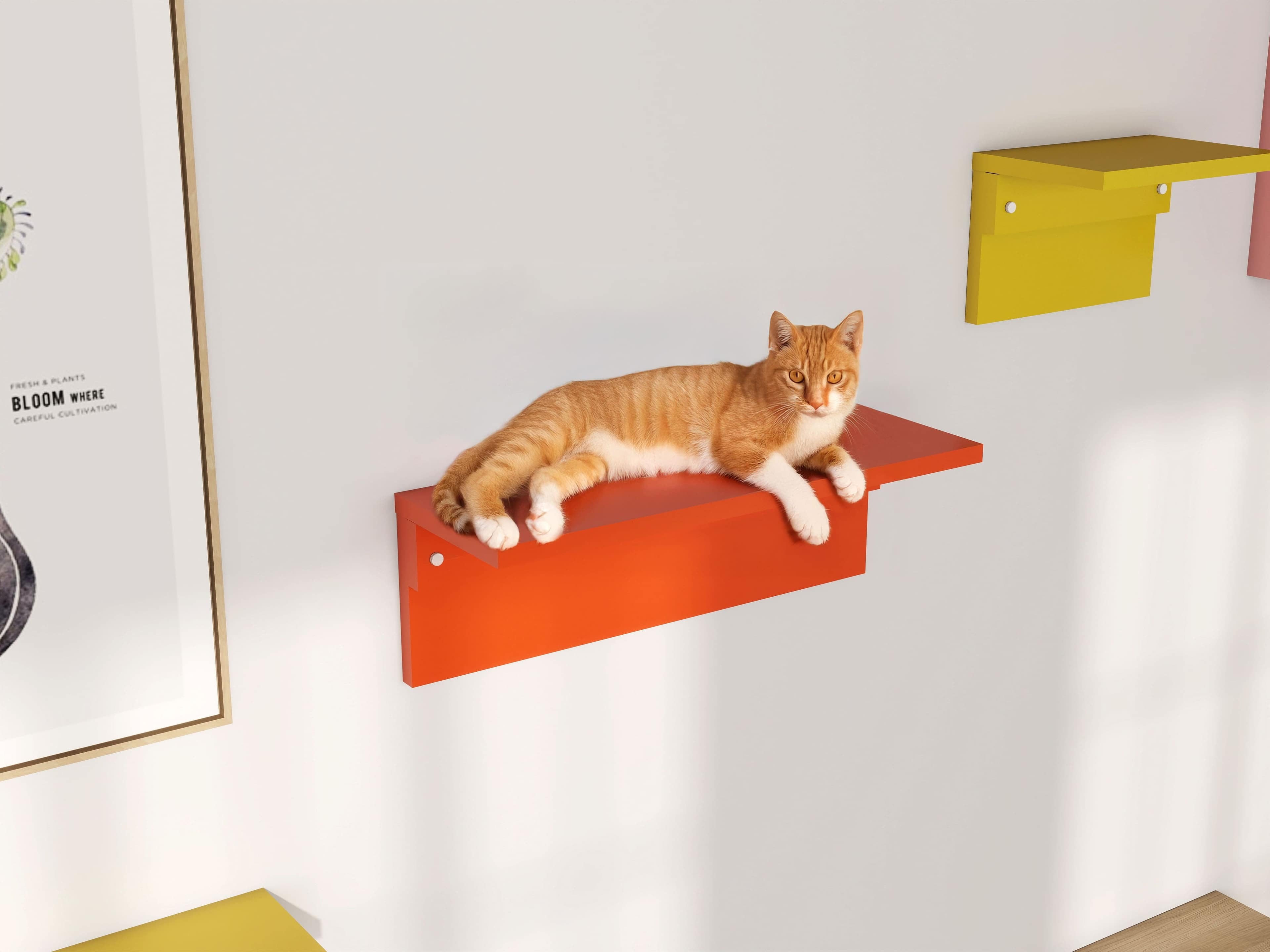 キャットウォーク 壁掛け 幅59.8cm 猫家具 日本製 完成品 arneco Board Walk M aino キャットタワー キャットステップ 壁面収納 猫用家具 多頭飼い 運動不足対策 ペット家具 猫用品 犬用品 省スペース リビング インテリア