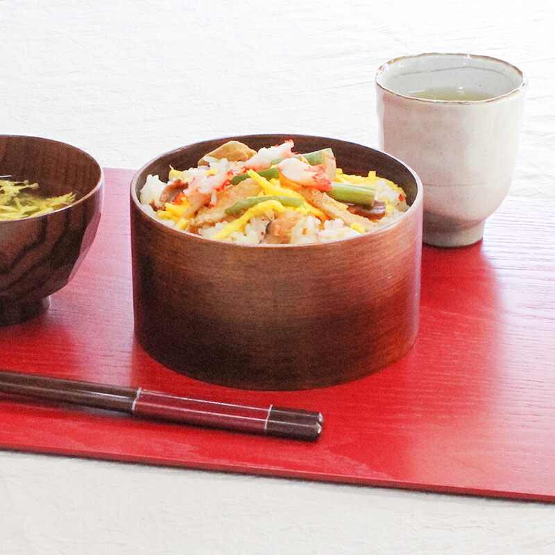 おひつ 桶 1合 キッチン 木製 お櫃 漆 おしゃれ 味噌 寿司 ご飯 保存 お米 美味しい 保温 御櫃 すし お寿司 酢飯 曲げわっぱ 1人用 1000ml 天然木製 杉 漆塗り 飯器 まげわっぱ ウレタン塗装 ひつまぶし ちらし寿司