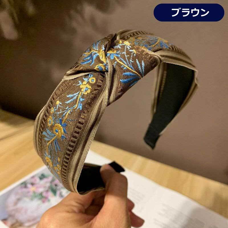 ヘアバンド カチューシャ 刺繍 リボン  髪留め レディース  ロングヘア 大 ヘアアクセサリー 大人 おしゃれ かわいい 髪 トレンド ガーリー 髪飾り 前髪止め ボリューム ギフト 韓国ファッション 上品 高級感 痛くない 前髪キープ