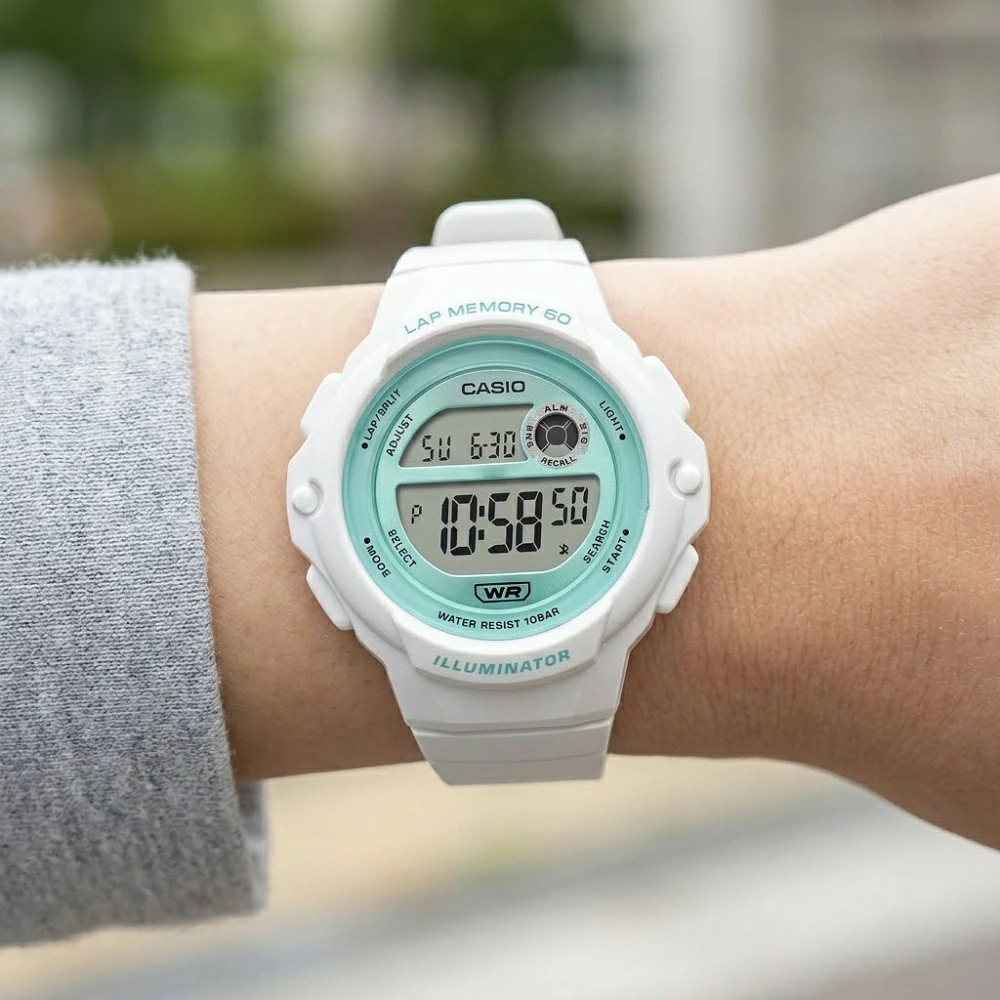 日本未発売 カシオ スポーツ ランニングウォッチ 腕時計 手表 レディース 女の子 中学生 高校生 防水 デジタル 日付 ブランド 時計 収納ケース付き 軽い シンプル 海外モデル 誕生日プレゼント 記念日ギフト 成人 卒業 入学