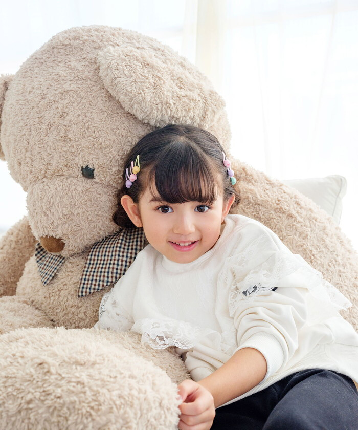 ヘアピン 通販 Rora パッチン留め 子供用 キッズ ヘアアクセサリー ヘアクリップ スリーピン 前髪クリップ パステルカラー ハートモチーフ ミニサイズ 髪飾り 髪留め 女の子 子ども ヘアアレンジ