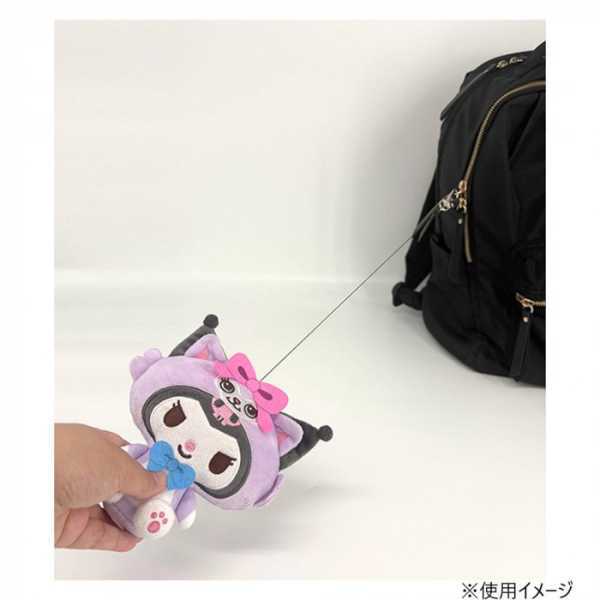 クロミ パスケース リール付き 定期入れ ぬいぐるみ かぶりもの サンリオ SWIMMER コラボ 小銭入れ 小物入れ キャラクター グッズ かわいい おしゃれ 通学 通勤 サンリオ正規ライセンス品