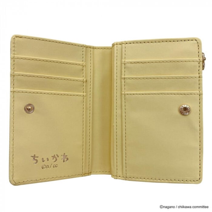 【1月20日入荷分予約受付中】 ちいかわ ファスナー財布 うさぎ イエロー 黄色 財布 ミニ財布 ウォレット キャラクター グッズ 子供用 大人用 レディース キッズ 小銭入れ カードケース 収納 小物入れ プレゼント ギフト