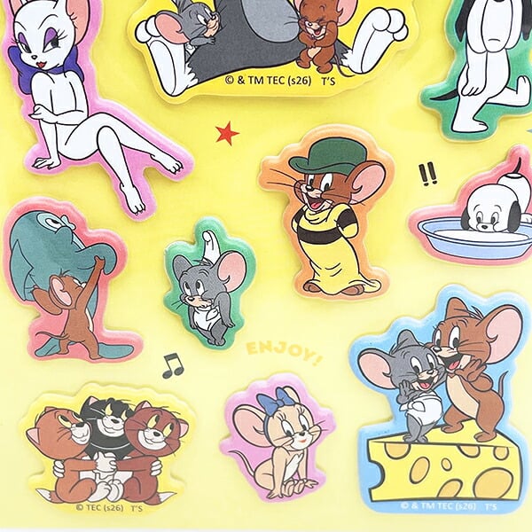 トムとジェリー マシュマロシール ポップフレンズ 文具 トムジェリ
