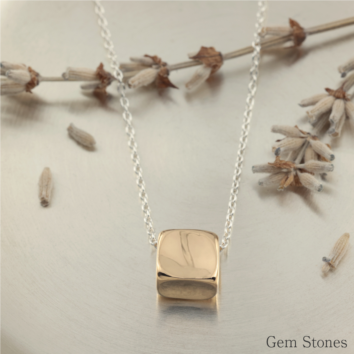 Gem Stones】 着けっぱなし スクエア 四角 ボックス ブロック 