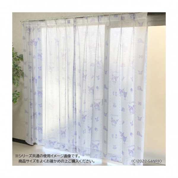 サンリオ クロミ レースカーテン 2枚セット 100×198cm おしゃれ かわいい キャラクターグッズ 掃き出し窓用 カーテン 子供部屋 寝室 リビング 新生活 引っ越し 模様替え サンリオ正規ライセンス品