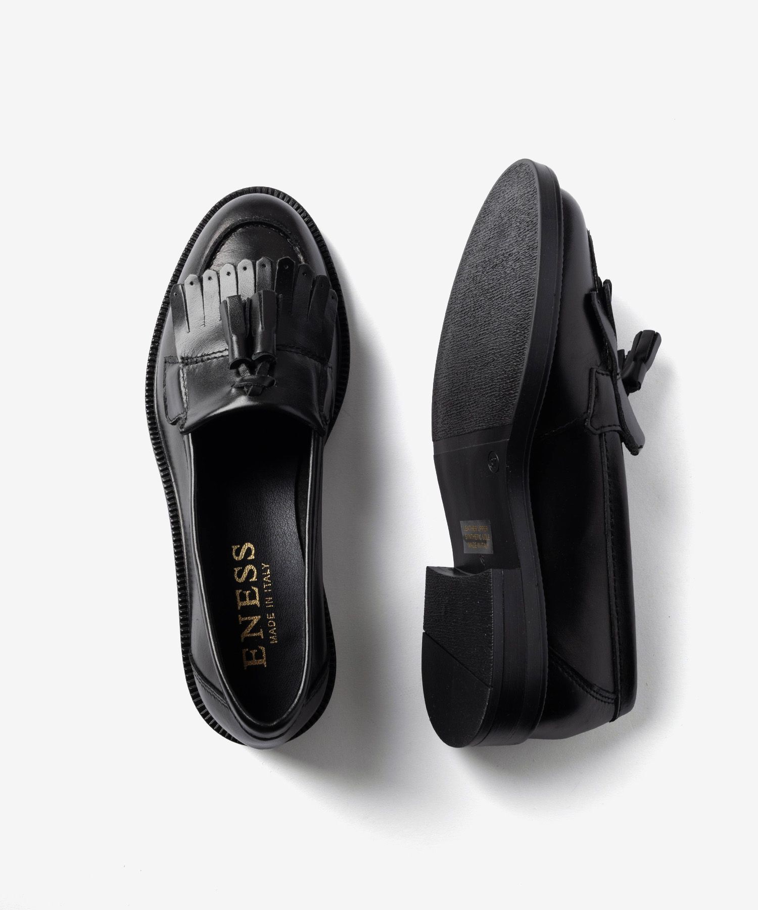 【正規品】 エネス ENESS KILT TASSEL LOAFERS キルト タッセル ST-4820 ローファー レザー レディース シューズ