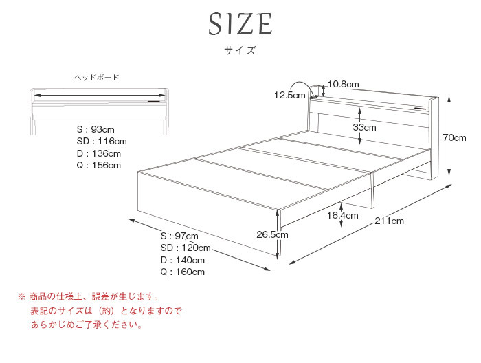 ベッド 寝具 マットレスセット 棚付き 両面マットレス フレーム Mスペース ポケットコイルマットレスセット グレー コンセント付き 床下スペース ブラック ホワイト 宮付き モダン セミダブル