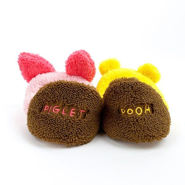 ディズニー プー & ピグレット あったか クニャック スリッパ パブーシュ ボア素材 ウィンター