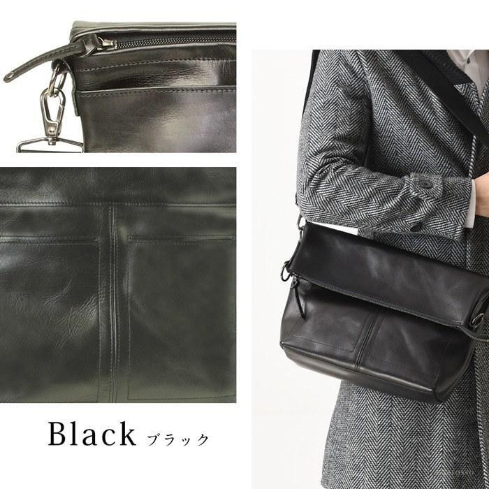 2way ショルダーバッグ 本革 A4収納 レザー バッグ 日本製 コンパクト 大容量 メンズ